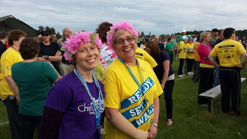 Having fun at the opening ceremonies